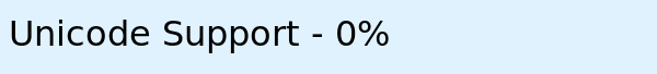 Unicode Support